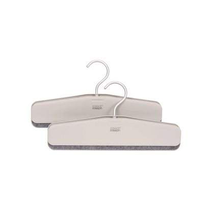 Orderly™ Easy-Grip Set of 2 Ecru Skirt & Pants Hangers