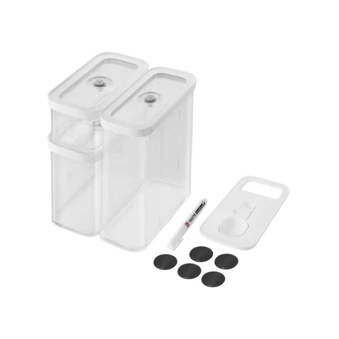 Fresh & Save Cube Container Set of 5 - M Transparent-White – ARIA HOME