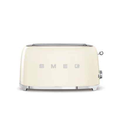 Retro Style 4x2 Slot Toaster - Cream