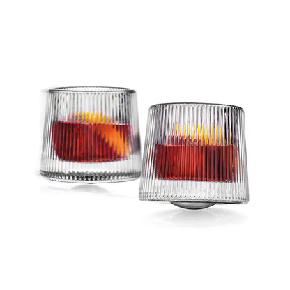 Orbit Spinning Double Old Fashion Glass, Set of 2