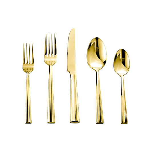 Plait Mirror Gold 18/0 Stainless Steel 20 Piece