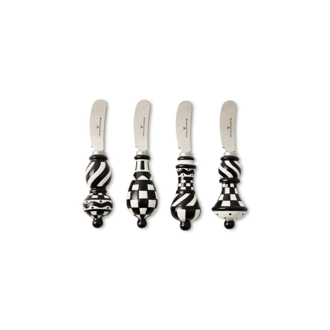 Courtly Check Party Spreaders, Set of 4