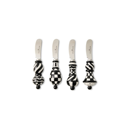 Courtly Check Party Spreaders, Set of 4