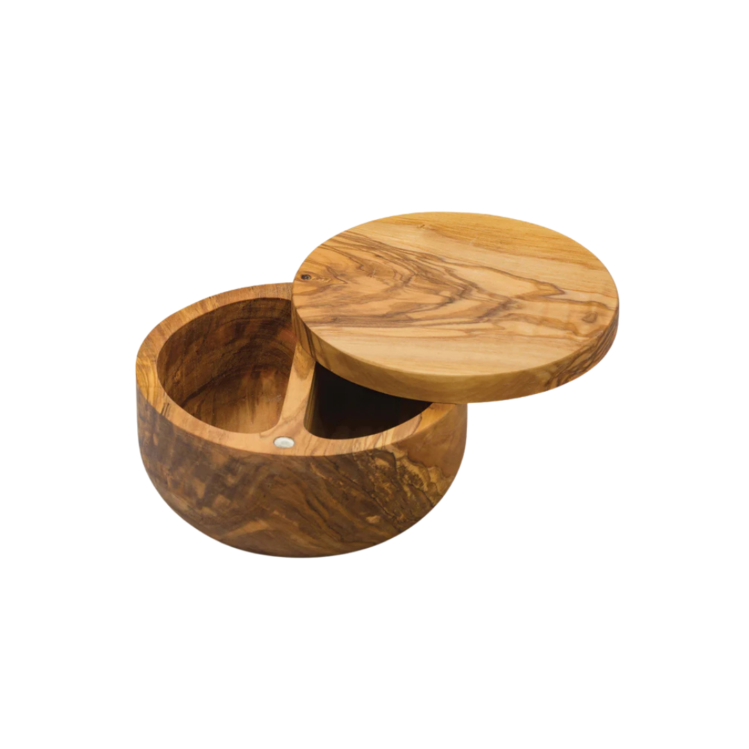 Olive Wood Salt Box