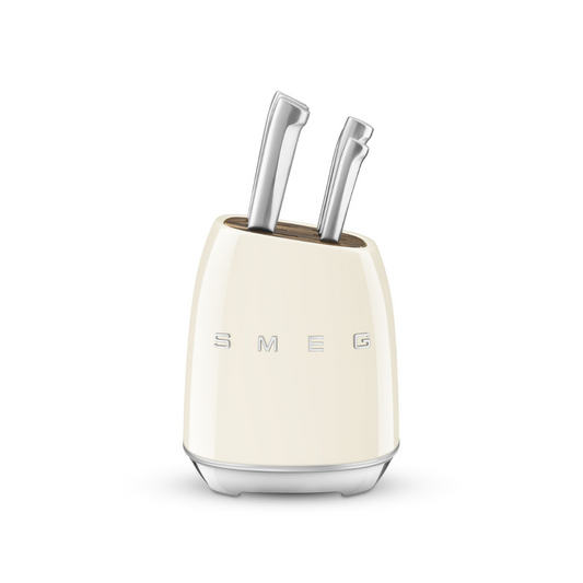 Cream 7-Piece Knife Block Set