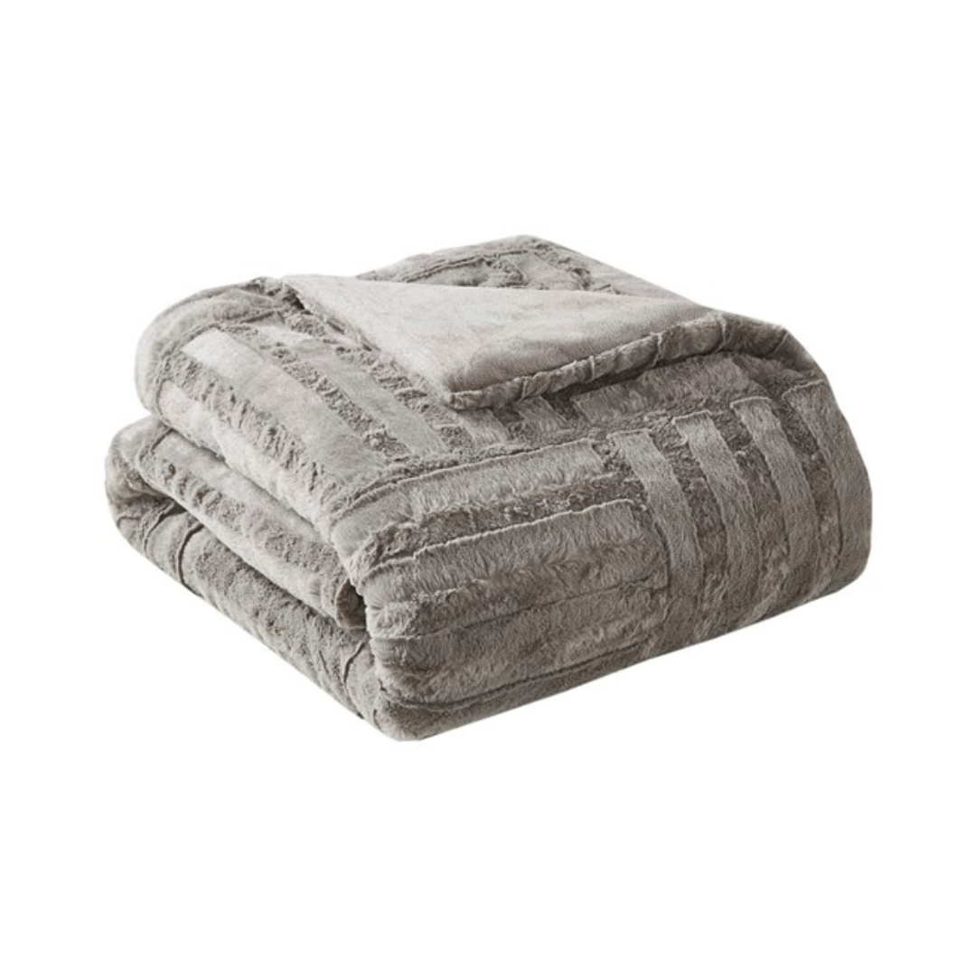 Arctic Ultra Plush Down Alternative Throw - Grey