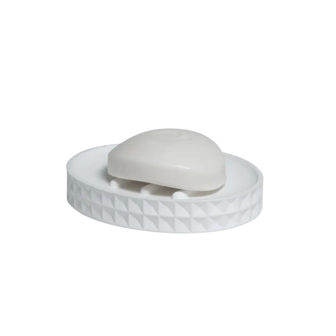 Braemar Resin Soap Dish White