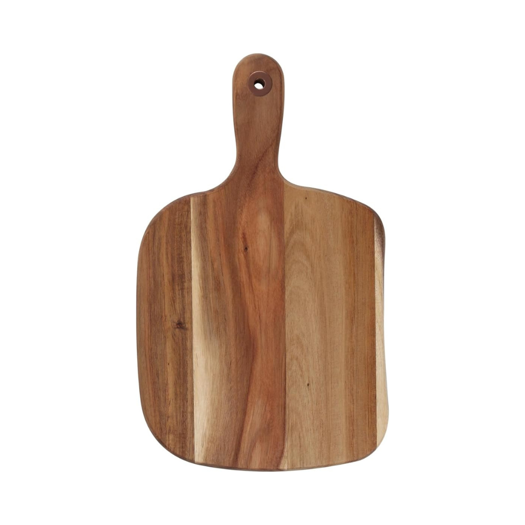 Acacia Paddle Brd W/CU Crommet 11x14.5 x 0.75