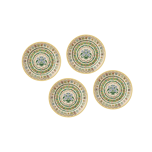 Rosette Porcelain Dinner Plate Set
