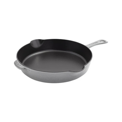 Staub Cast Iron 11-inch, Traditional Deep Skillet, Graphite Grey