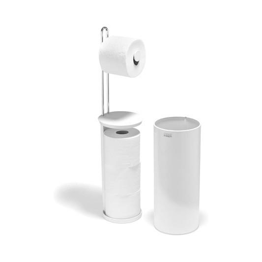 EasyStore™ Gloss White Concealed Toilet Roll Holder