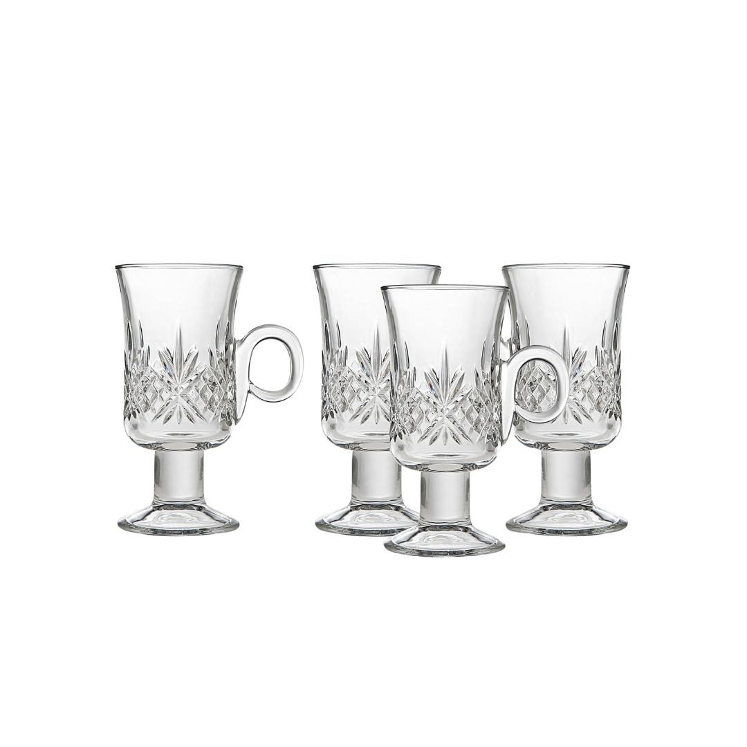 Dublin Crystal Irish Coffee Mug, Set of 4