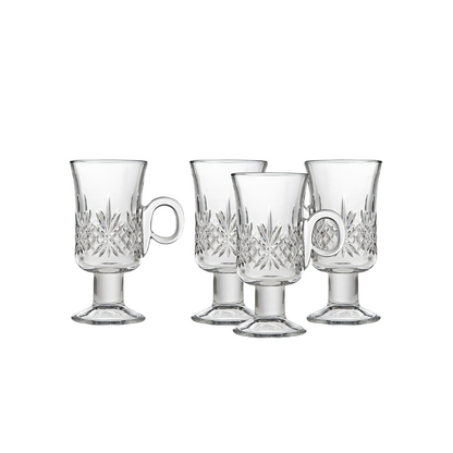 Dublin Crystal Irish Coffee Mug, Set of 4