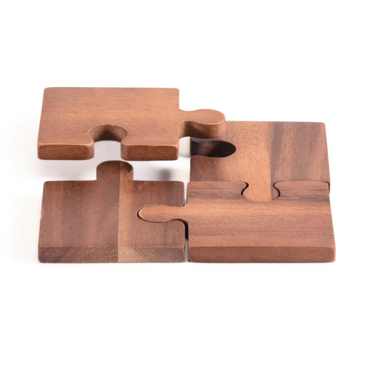 Puzzle Piece Coasters -Set of 4