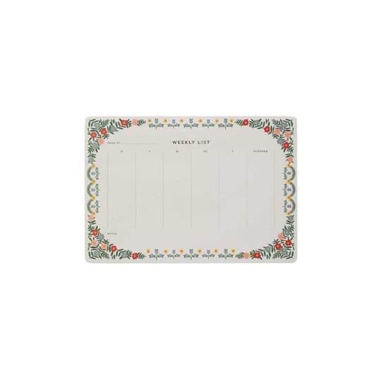 Rosette Weekly Desk Pad