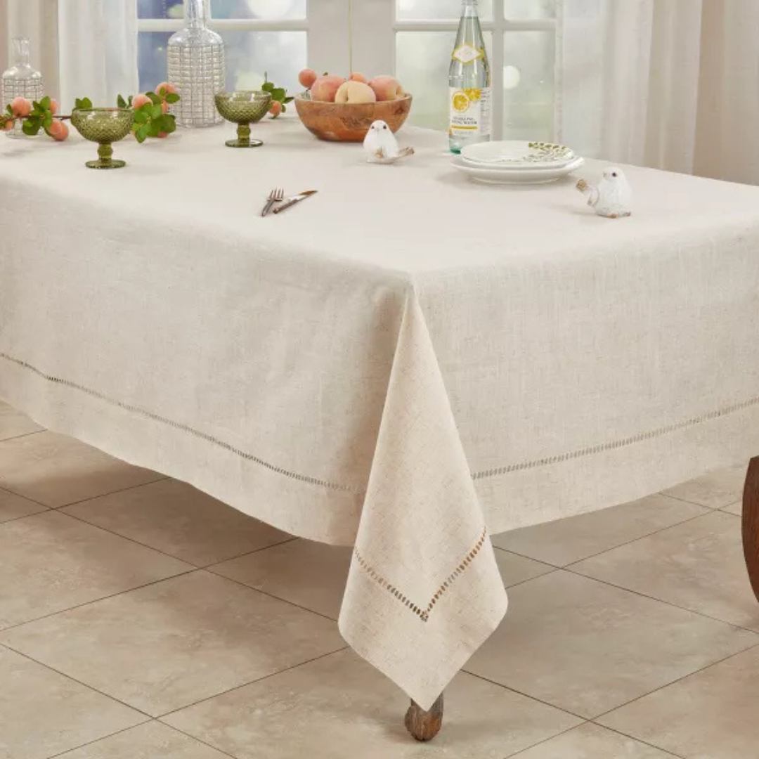 Toscana Hemstitched Tablecloth 65"x120"