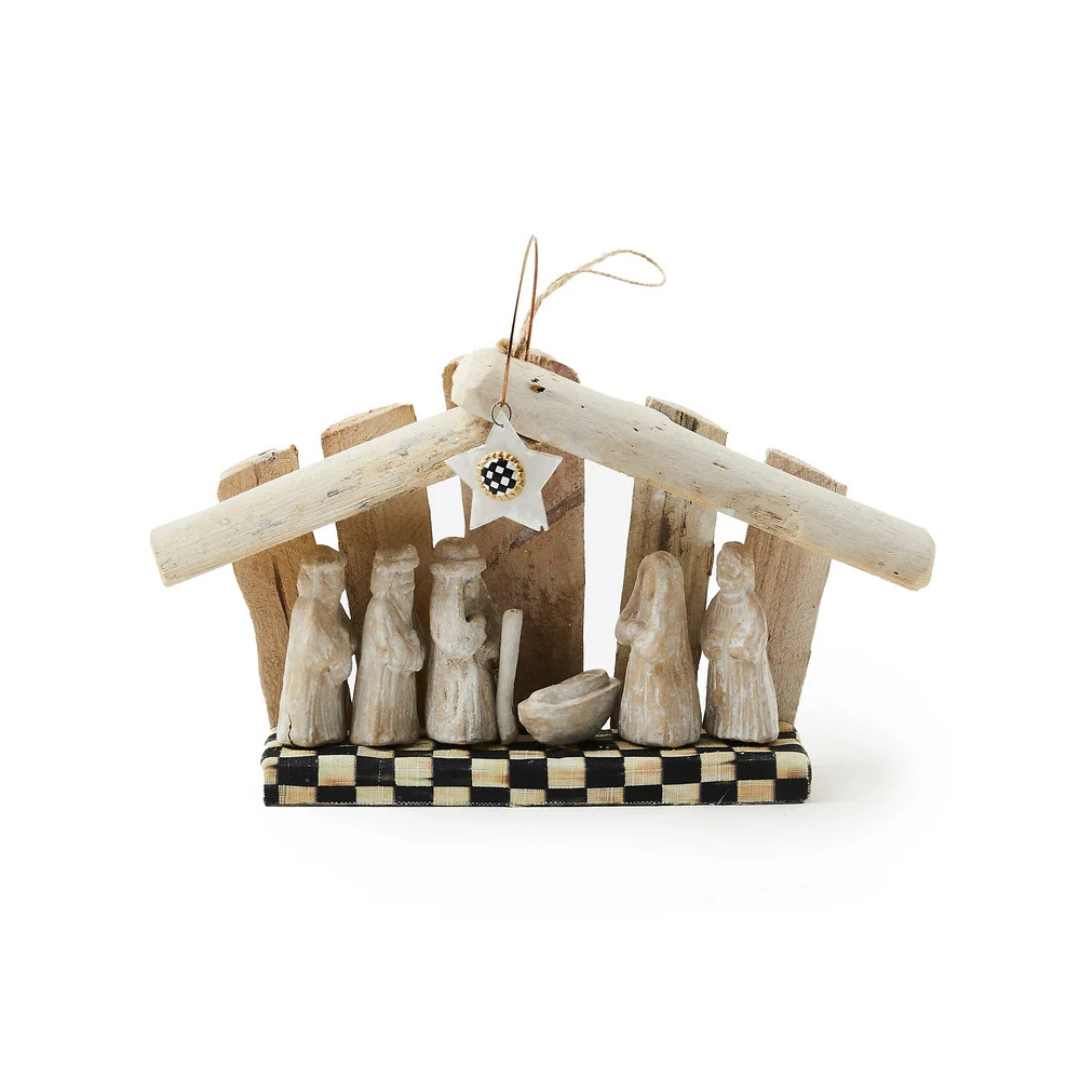 Farmhouse Holiday Wood Nativity