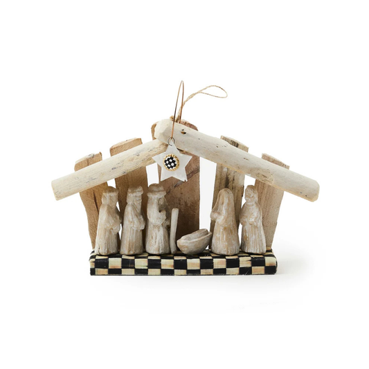 Farmhouse Holiday Wood Nativity