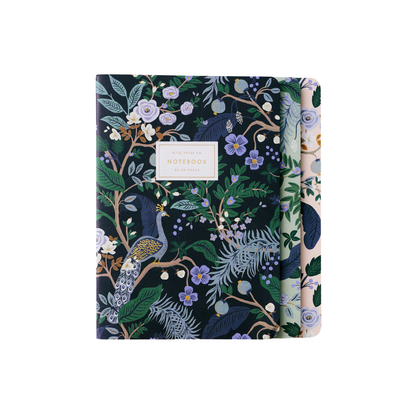 Assorted Set of 3 Peacock Notebooks