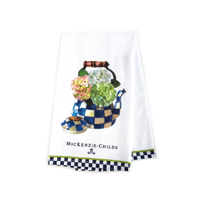 Hydrangea Tea Kettle Dish Towel