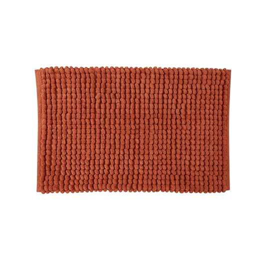 Puff Chunky Microfiber Bath Mat Terracotta 20 x 32