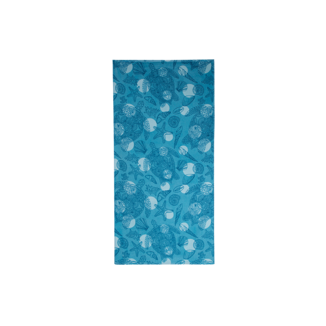 Sea Turtle Shells Velour Beach Towel 30" x 60"