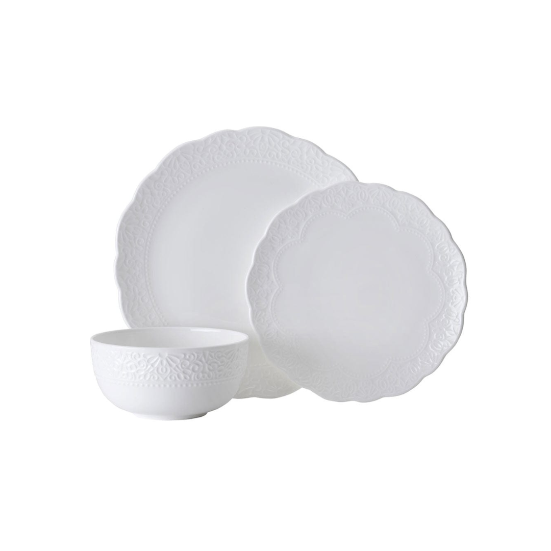 Abigail 12 Piece Dinnerware Set, Service for 4