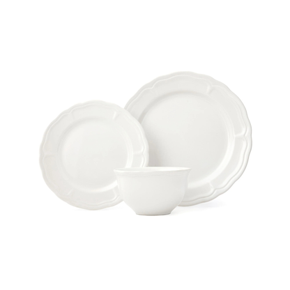 Madison White Stoneware 12 Piece