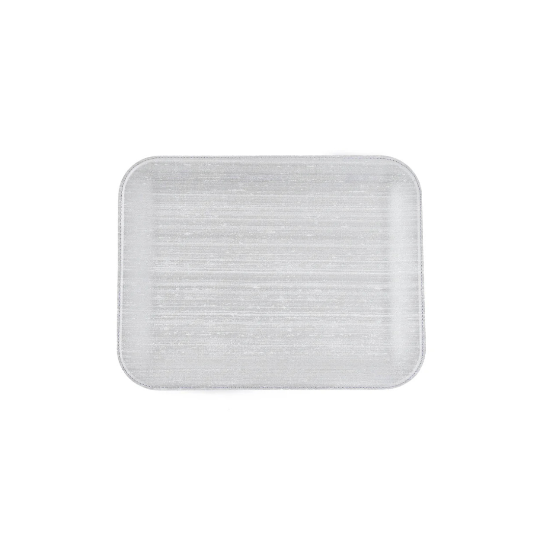 Small Serving Tray - Silk Silver