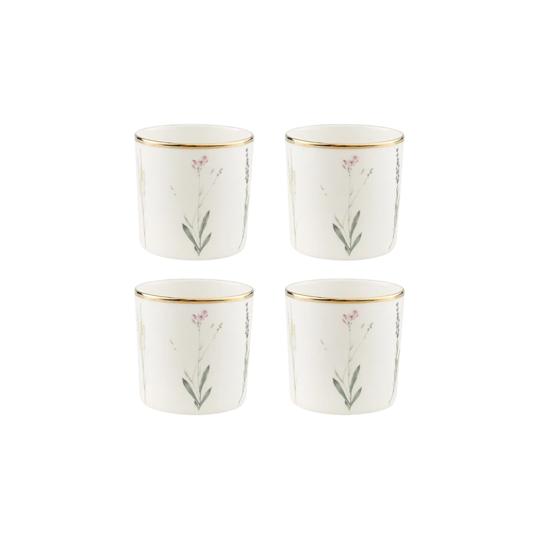 Botanical 4 Pieces Cup Set