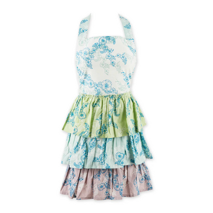 Sweet Floral Ruffle Apron