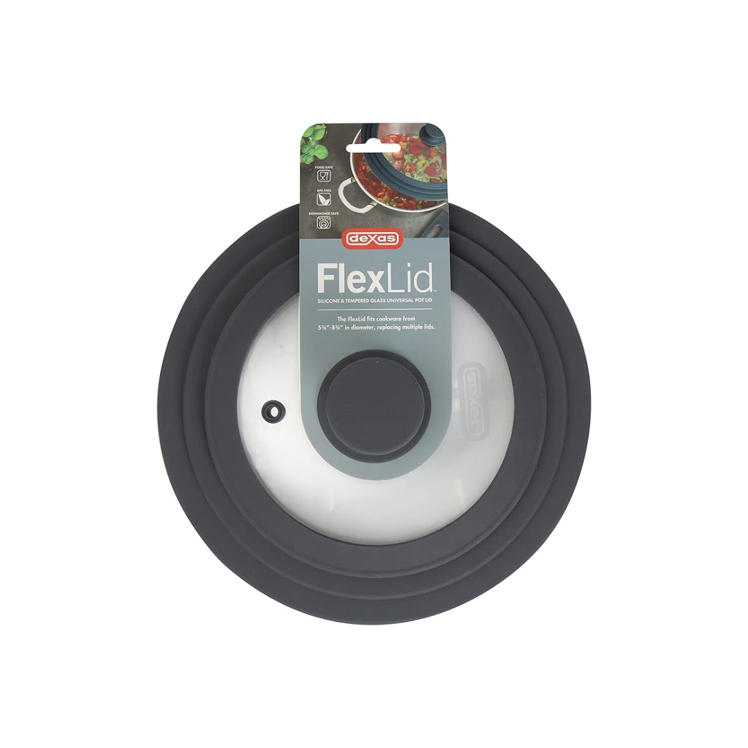 FlexLid™ - Universal Pan Lid - Glass & Silicone- 9-Inch