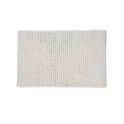 Puff Chunky Microfiber Bath Mat White 20x32