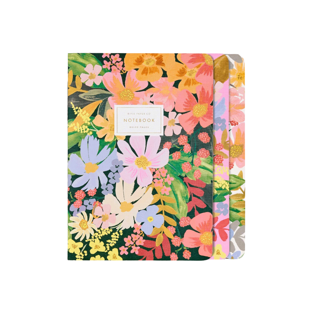 Marguerite Stitched Notebook Set of 3