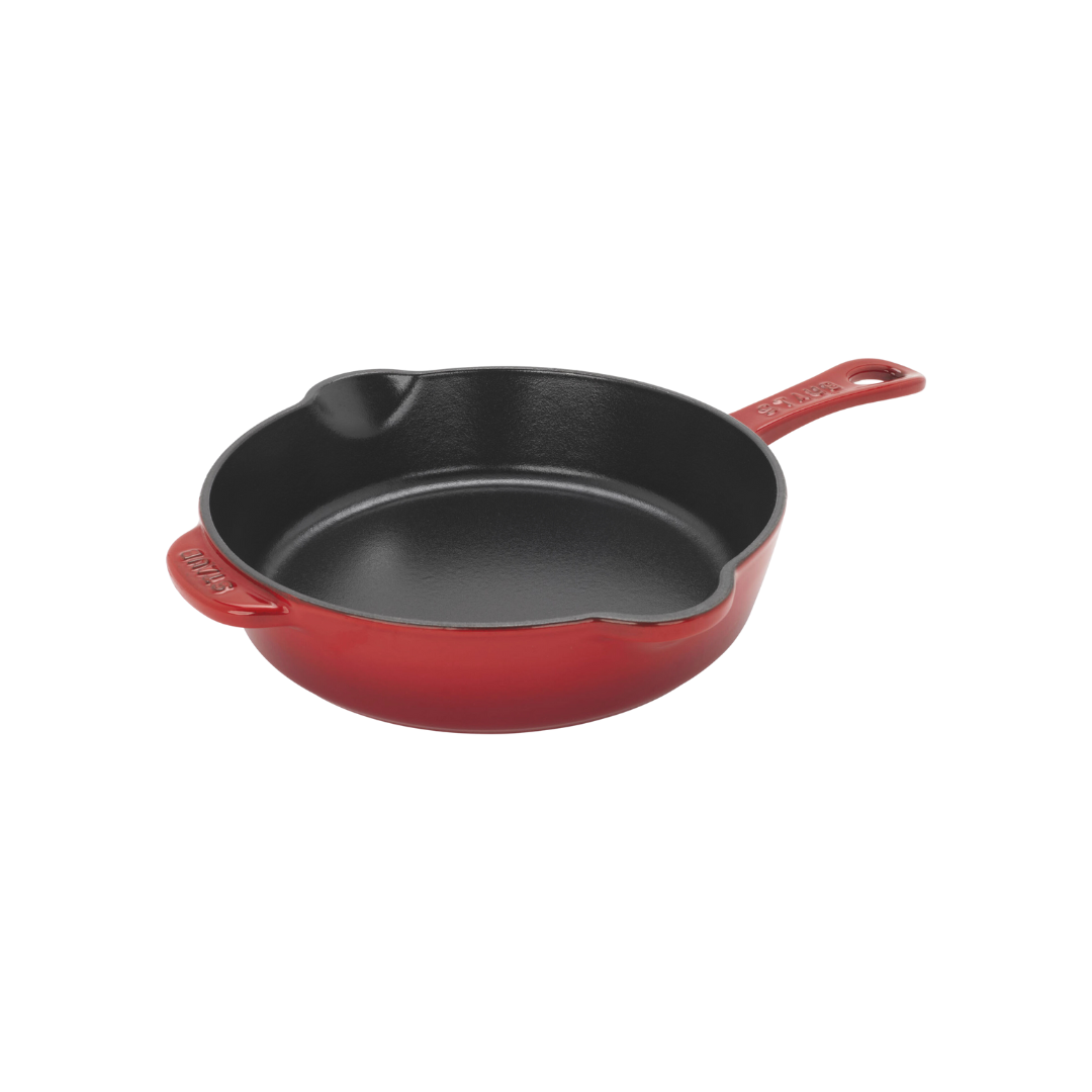 Staub Cast Iron 8.5-inch, Traditional Deep Skillet, Cherry
