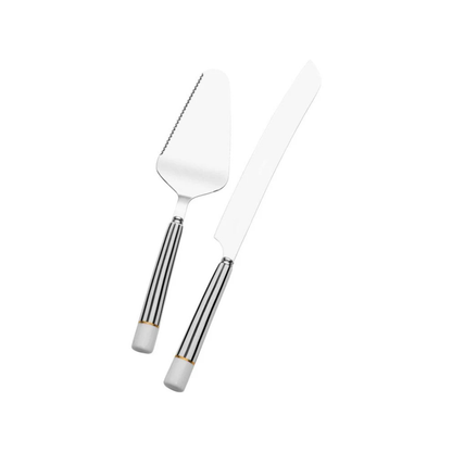 French Cafe 2 Piece Cake Knife and Server Set