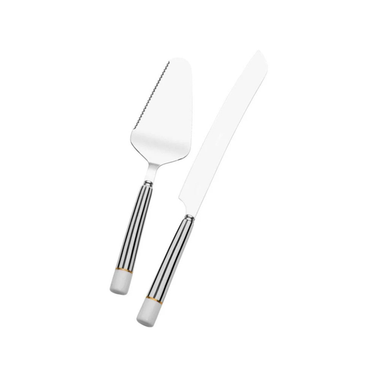 French Cafe 2 Piece Cake Knife and Server Set