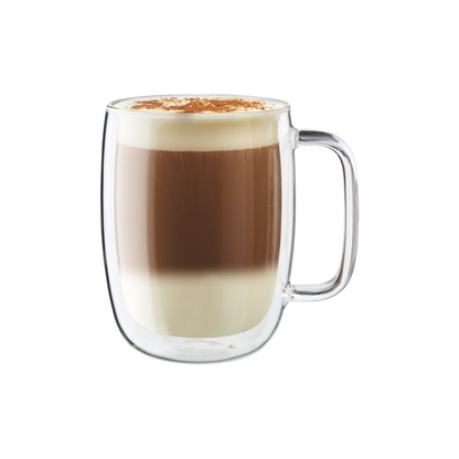 Sorrento Plus 2-pc Double-Wall Glass Latte Mug Set