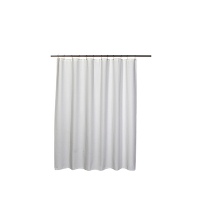 Quaker Waffle Shower Curtain White Poly-cot 180 X 180cm 270Gsm