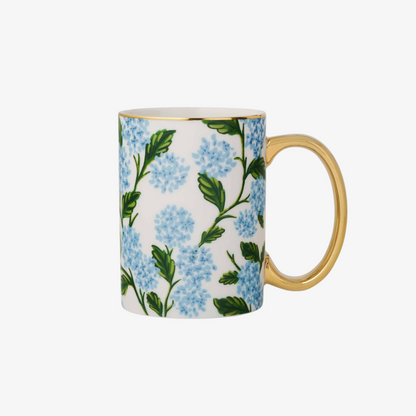 Hydrangea Porcelain Mug