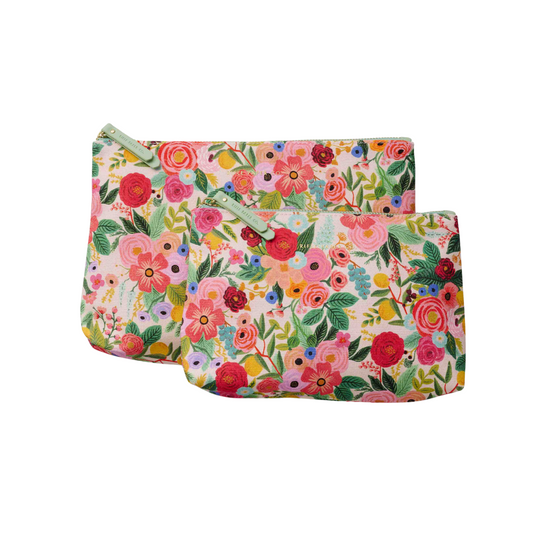 Garden Party Zippered Pouch Set