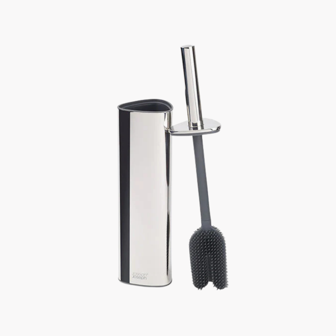 Cepillo de baño Flex™ 360 Luxe con acabado de acero inoxidable 