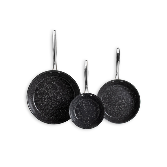 Basalt 3 Piece Frying Pan Set