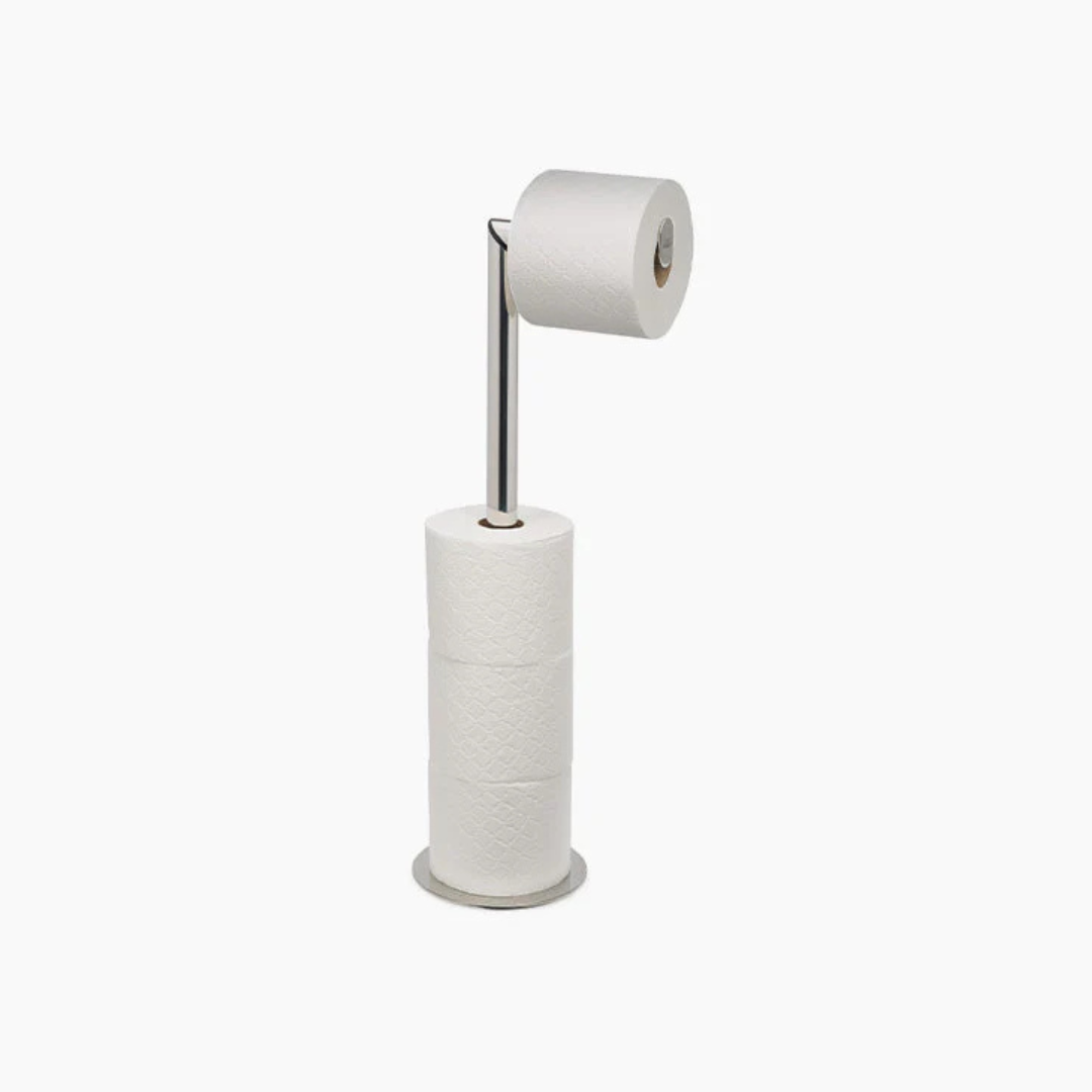 EasyStore™ Luxe 2-in-1 Stainless-steel Toilet Roll Stand