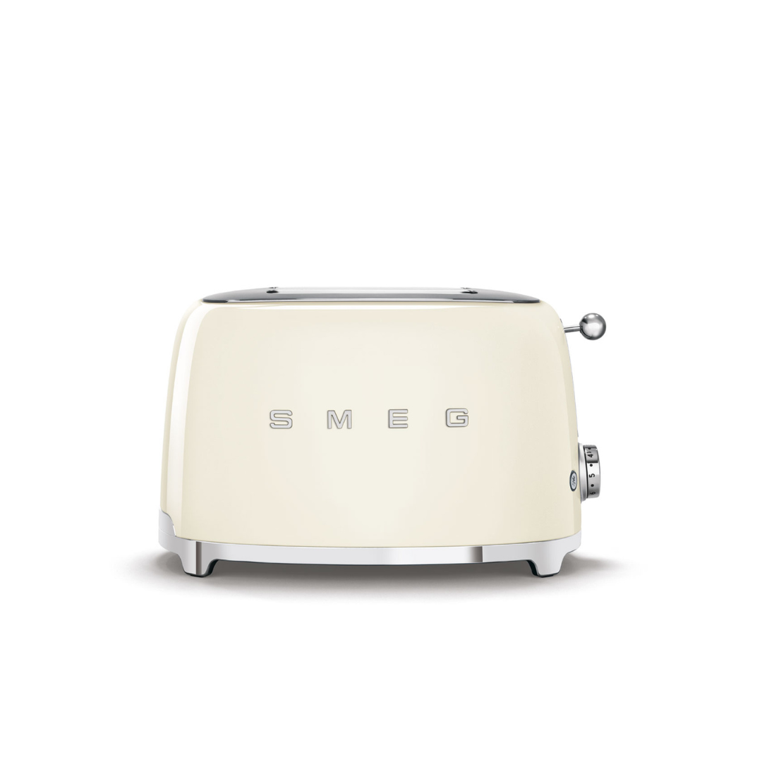 Cream 2-Slice Retro-Styel Toaster