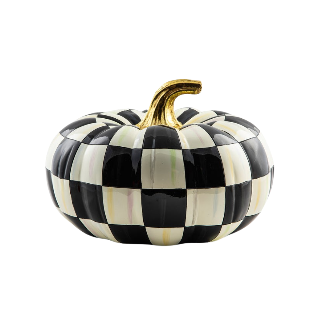 Courtly Check Squashed Glossy Medium Pumpkin
