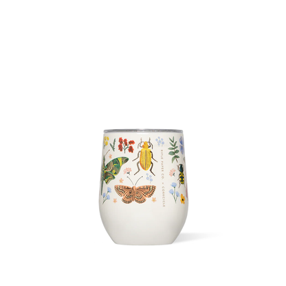Stemless 12oz Rifle Paper  Curio Cream