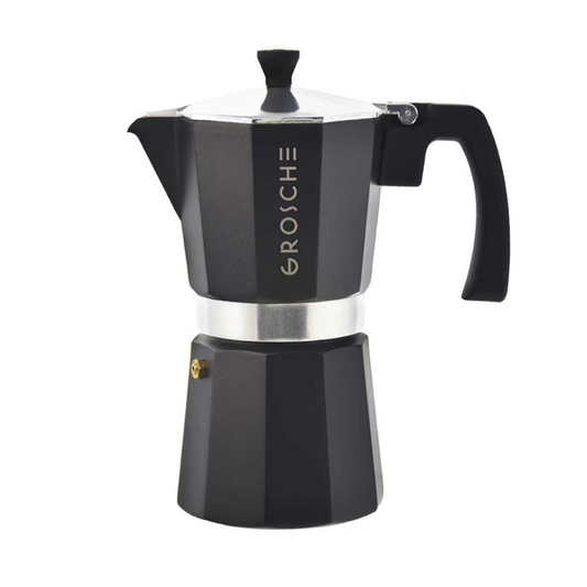 MILANO Stovetop Espresso Maker, Moka Pot - 9 Cup Black