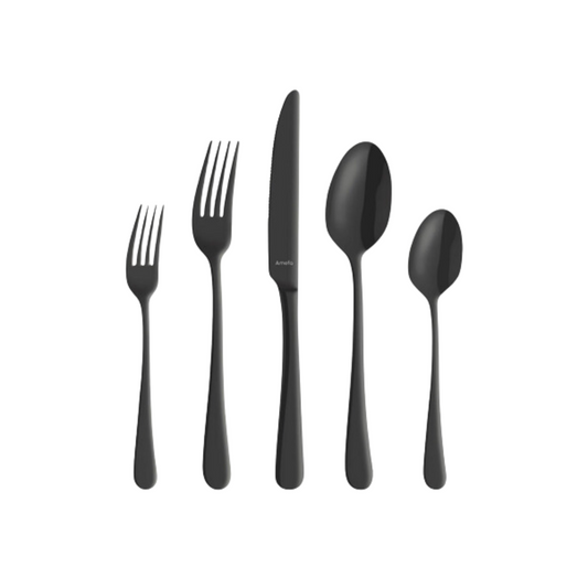 "Austin" Flatware Set, Matte Black, 20pcs.