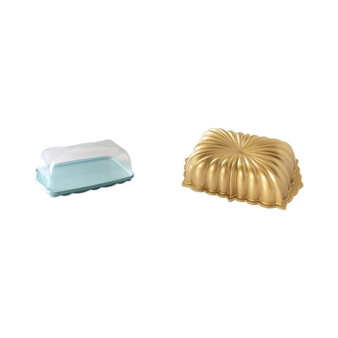 Formed Classic Fluted Loaf & White Keeper Set